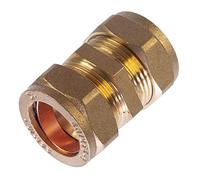 22mm Compression Straight Coupling Brass Plumbing Pipe Fitting Thunderfix