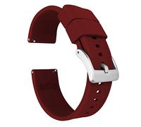 22mm Crimson Red - BARTON Elite Silicone Watch Bands - Quick Release - Choose Strap Color & Width