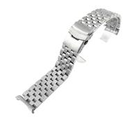 22mm Curved End Heavy Duty Solid Steel Wristband for Seiko Prospex Turtle | Metal Bracelet Replacement Diver Clasp Watch Accessories Parts