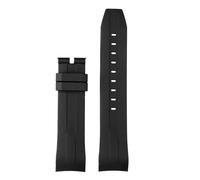 22mm Curved End Rubber Watchband Compatible With Tissot 1853 Starfish Diving T120 Citizen Blue Angel JY8078-52L Second Generation Waterproof(Black no buckle,21mm)
