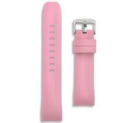 22mm Curved End Silicone Strap | Pink | Compatible with Seiko SKX Models SKX007 SKX009 Samurai | Rubber Dive Watch Band | Waterproof Diver | Anti-Corrosion Spring Bars and Tool Included (Pink)