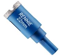 22mm Diamond Hole Saw Drill Bit with Tri Shank for Porcelain Tiles Ceramic Slate Stone Granite Marble Glass. Diamond Core Holesaw/Hole Cutter