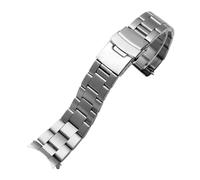 22mm Diving Stainless Steel Metal Sports Strap Fit for Casio Duro Mdv107-1A MDV106-1A(Silvery 3)