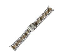 22mm Diving Steel Metal Strap Fit for Casio Duro Mdv107-1A MDV106-1A Marlin Watch Wristband Bracelet band Replacement Parts(Between gold-Small)