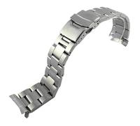 22mm Diving Steel Metal Watchband Fit for Casio Duro Mdv107-1A MDV106-1A(A-silvery 1)