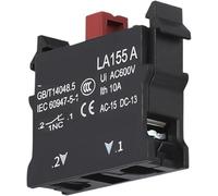 22mm Emergency Stop Mushroom Button Switch with Light - 220V 10A NC Power Control Electrical Starter Switch,1pcs(1NC-36V NC Base)