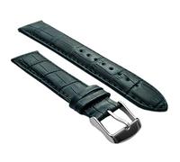 22mm Extra Long Genuine Leather Mock Croc Watch Strap Band Mens Padded SS Buckle XL Blue/Blue