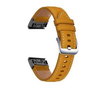 22mm Genuine Leather Sport Replace Watch Strap Compatible With Garmin Fenix 7 6 Pro 5 MARQ EPIX Approach S62 945 Bracelet Easy Fit Watchband