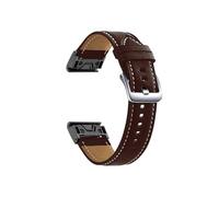 22mm Genuine Leather Sport Replace Watch Strap fit For Garmin Fenix 7 6 Pro 5 MARQ EPIX Approach S62 945 Bracelet Easy Fit Watchband(Darkbrown si,For Approacg S62)