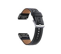 22mm Genuine Leather Sport Replace Watch Strap fit For Garmin Fenix 7 6 Pro 5 MARQ EPIX Approach S62 945 Bracelet Easy Fit Watchband(Black si,For Fenix 6 5)