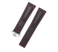 22mm Genuine Leather Strap for TAG HEUER MONACO CARRERA FORMULA 1 Watch Black