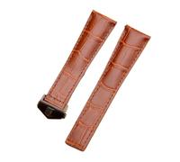 22mm Genuine Leather Watch Band Butterfly Clasp for TAG HEUER Formula 1 | Adjustable Soft Leather Watch Strap Repairment Accessories Butterfly Clasp