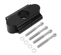 22mm Handlebar Riser Clamp, 30mm Lifting Height Replacement for RM125 RM250 RMZ250 RMZ450 RMX450Z, Dirt Bike Handlebar Risers, 7/8in Handlebar Mount Clamp, ATV Motorcycle Ac (Black)