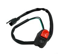 22mm Handlebar Switch Button for Motorbike for horn Ignition Kill - Road for atv Scooter Control 7/8 Inch Black Red