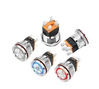 22mm high current 15a reset switch start button control ring light belt indicator 6v12v24v220v IDGTTLDF(Green 9-24v)