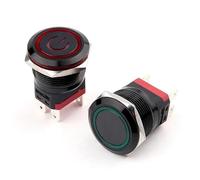 22mm High Current Switch Reset Self-locking Power Start Waterproof Switch(Power label-W,LOCKING_110-220V)