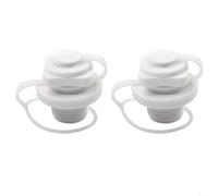 22Mm Inflatable Boat Air Valve Cap Kit, Screw Inflation Valve For Kayaks, Airbeds, Canoes, Pool Rafts, Rubber Dinghys, And BIGMOUTH Inflatables, One-Way Inflation Replacement Screw(2pcs)