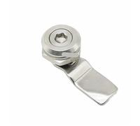 22mm Installation Distribution Cabinet Lock Panel Lock Triangle Lock Cabinet Door Lock Cam Cabinet Lock 1Pcs(Six Angle no Key)