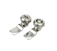 22mm Installation Power Distribution Cabinet Lock Panel Lock 304 Stainless Steel Lock Cam Cabinet Lock Tin Box 1Pcs(Four Angle with Mark)