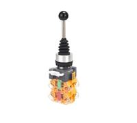 22mm Joystick Switch 2 4 Way Position Self Locking Momentary Master Monolever Rotary Power Toggle Cross Rocker Switches HND-PA12(4Way Momentary)
