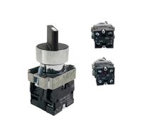 22mm Knob Rotary Switch 2/3 Position Latching Momentary Reset Selector XB2-BD21 BD23 BD25 BD33 BD45 BD53 1NO/2NO/1NO1NC IDGTTLDF(XB2-BD23,10pcs)