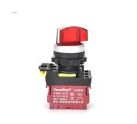 22mm LA36M Rotary Switch with LED Light 12V 24V 220V Knob Selector 2 position 3 Position Start Stop Switch On Off(2NO_3 POSITION-SHORT_12-24V)