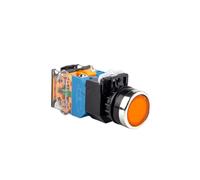 22mm LA38-11D/11DS Push Button Switch with LED Light Self-locking/Latching/Self-reset/Momentary 12V 24V 36V 48V 110V 220V 380V(Y,SELF-RESET_48V)