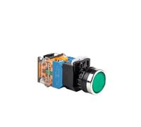 22mm LA38-11D/11DS Push Button Switch with LED Light Self-locking/Latching/Self-reset/Momentary 12V 24V 36V 48V 110V 220V 380V(G,SELF-RESET_220V)