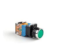 22mm LA38-11D/11DS Push Button Switch With LED Self-locking/Self-reset/Momentary 12V 1Pcs(Green,Self-locking,24 V)