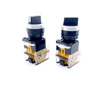 22mm LA38-11X/2 LA38-20X/3 1NO1NC/2NO 2/3 Positions Rotary Switch Self-locking Momentary 1Pcs(LA38-20X3)