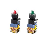 22mm LA38-11XD/2/LA38-20XD/3 Knob Switch with LED Lamp 2 Position 3 Position Self-locking/Latching Select Button Switch(Y,3 POSITION (2NO)_220V)
