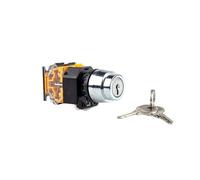 22mm LA38-11Y2/LA38-20Y3 Self-locking/Latching Knob Switch with Key 10A/440V 2 Position 3 Position Selector Switch(2 Positions)
