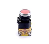 22mm LA38 Round Power Button Switch 1NO/1NC Instantaneous With Light 220V LED Indicator 1Pcs(8)