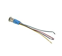 22mm Latching Push Button Switch Stainless Steel LED Self-Locking IP66 Vandal-Proof For Industrial Control Panels Outdoor Use