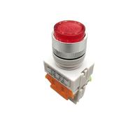 22mm LAY37-11DN/LAY37-11DNZS Push Button Switch With Light 10A/660V Red 1Pcs(Self-reset,12 V)