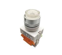 22mm LAY37-11DN/LAY37-11DNZS Push Button Switch With Light 10A/660V White 1Pcs(Self-locking,380V)