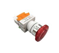 22mm LAY37-11ZS/LAY37-11ZSD Emergency Stop Push Button Switch With Light Self-locking 10A/660V 1Pcs(With light,12 V)