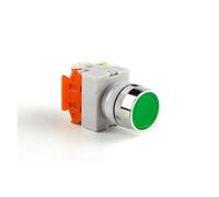 22mm LAY37 Y090 Self-reset Push button switches Red Green Blue Yellow White Black 1NO 1NC 10A250VAC IDGTTLDF(Green)
