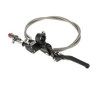 22mm Left Hydraulic Clutch Brake Lever Master Cylinder for Dirt Bike | CNC machined,anodized aluminum,universal 7/8In bar,fits 125cc-250cc vertical engine,left front oil hose 120cm,lever