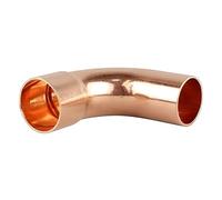 22mm Long Radius Street Bends - End Feed (Known as 22mm Copper Elbows/Copper Pipe Elbow/Copper 90 Degree Elbow Dimensions/Copper Pipe Elbow Dimensions Also Available in 15mm)