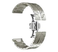 22mm Metal Stainless Steel Watchband Fit for Huawei GT6/GT6Pro/GT5/GT5Pro/GT4(Titanium color)