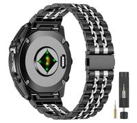 22mm Metal Watch Band for Garmin Fenix 9/8 47mm/7/6/5/Approach S70,Men | QuickFit Stainless Steel Elegant Band for Fenix E/7 Pro/6 Pro/5 Plus,Epix Pro 47mm,Forerunner 970/965/955/945,Descent G2/G1