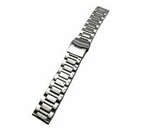 22mm Metal Watchband by NewLife | Men's Women's Silver Stainless Steel Strap Replacement Wrist Band Bracelet with Clasp that brings New Life to Any Watch