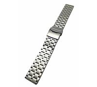 22mm Metal Watchband by NewLife | Men's Women's Silver Stainless Steel Strap Replacement Wrist Band Bracelet with Clasp That Brings New Life to Any Watch
