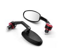 22mm Mirror White Glass Handle Bar End Rearview Side Mirror For DUCATI For Monster S2R 800 821 797 695 696 796 400 M400(Rosso)