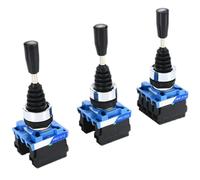 22mm Momentary Monolever Cross Rocker Switch 2/4-Way Self-reset Self-lock 2NO 4NO HKC614 612 622 624 1Pcs(HKC-612 Self lock)