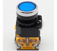 22mm Momentary Push Button Switch 1NO 1NC 5Pcs(Blue)