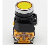 22mm Momentary Push Button Switch 1NO 1NC 5Pcs(Yellow)