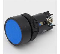 22mm Momentary Push Button Switch Normal Open + Close 6Pcs(Blue)