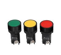 22mm Momentary Reset Flat Push Button Switch NO NC XB2-EA142 XB2-EA131 XB2-EA121 EA135 EA145 1Pcs(EA145-Red 1NO1NC)